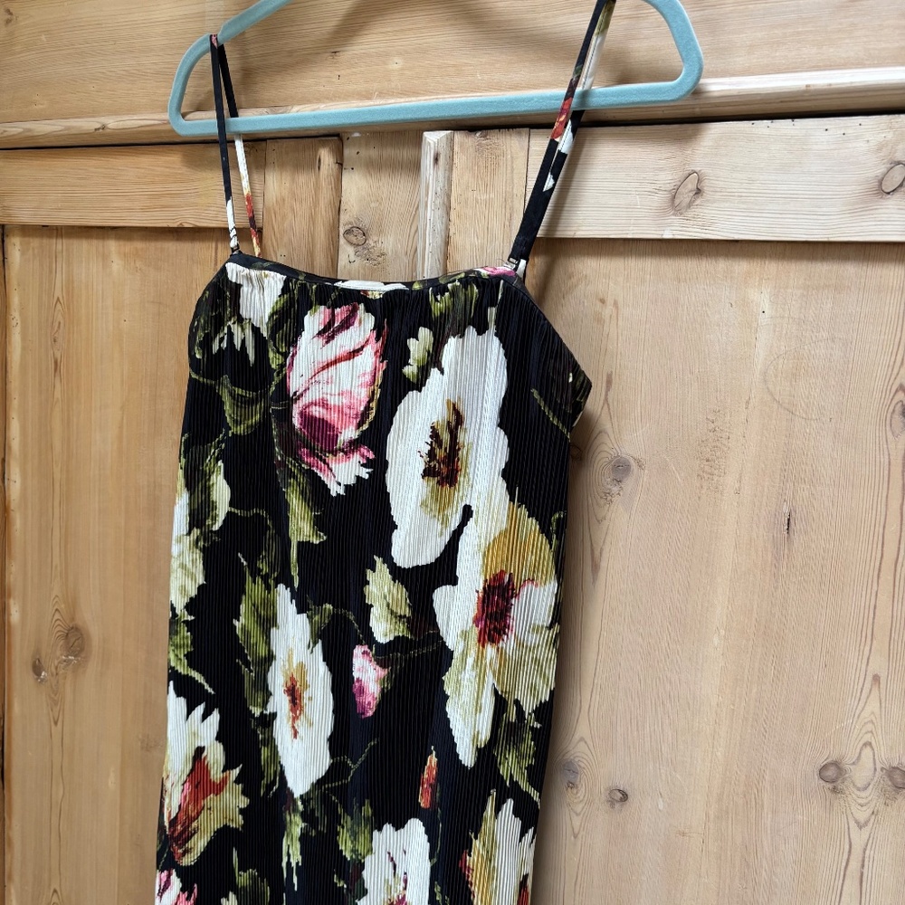 Abercrombie & Fitch Floral Black Midi Dress - Picture 13 of 16